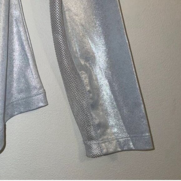 Greg Norman silver metallic solar XP extreme sun protection long sleeve pullover - Picture 3 of 10